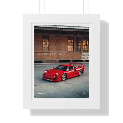 Ferrari F40 Framed Poster