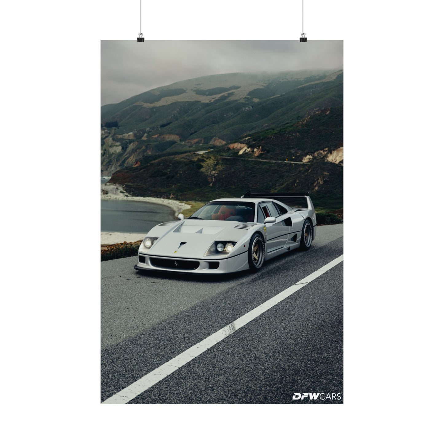 Ferrari F40 Car Week Poster