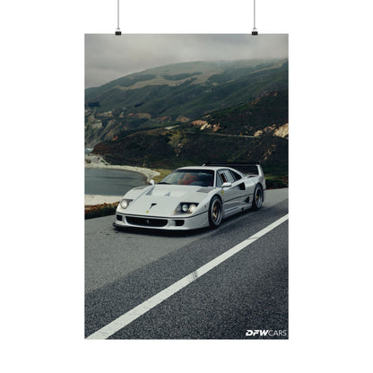 Ferrari F40 Car Week Poster