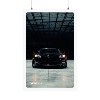 C6 Corvette Black ZR1 Poster