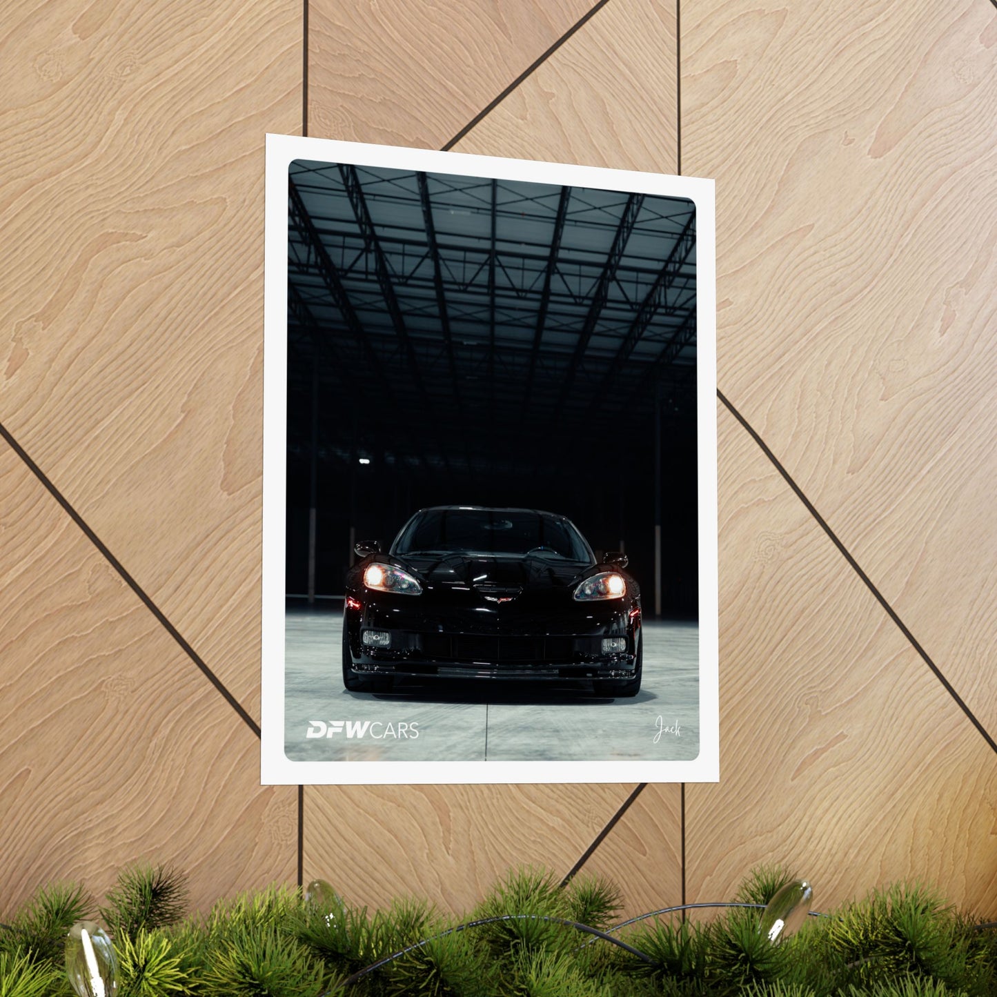 C6 Corvette Black ZR1 Poster