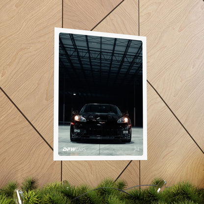 C6 Corvette Black ZR1 Poster