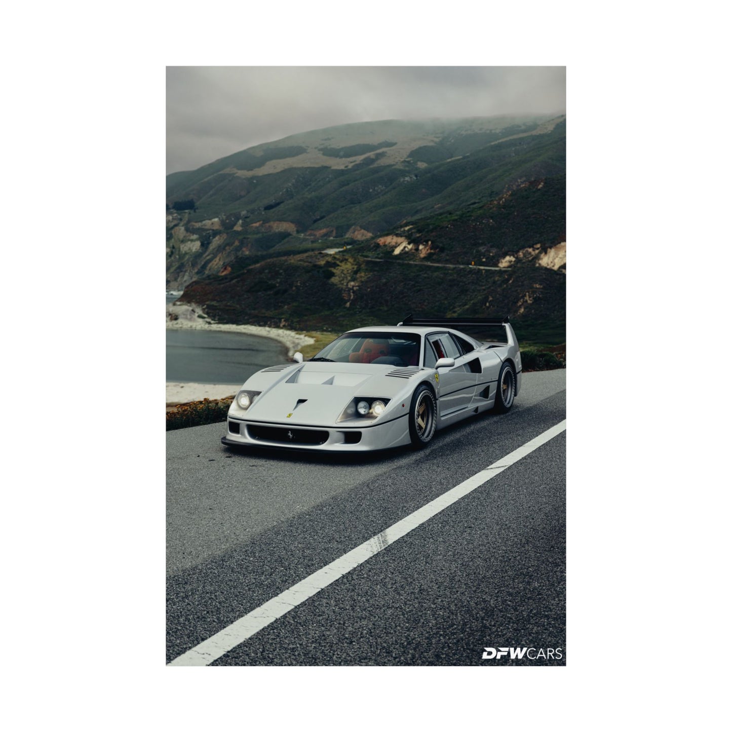 Ferrari F40 Car Week Poster