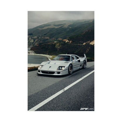 Ferrari F40 Car Week Poster