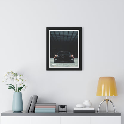 C6 Corvette ZR1 Black Framed Poster
