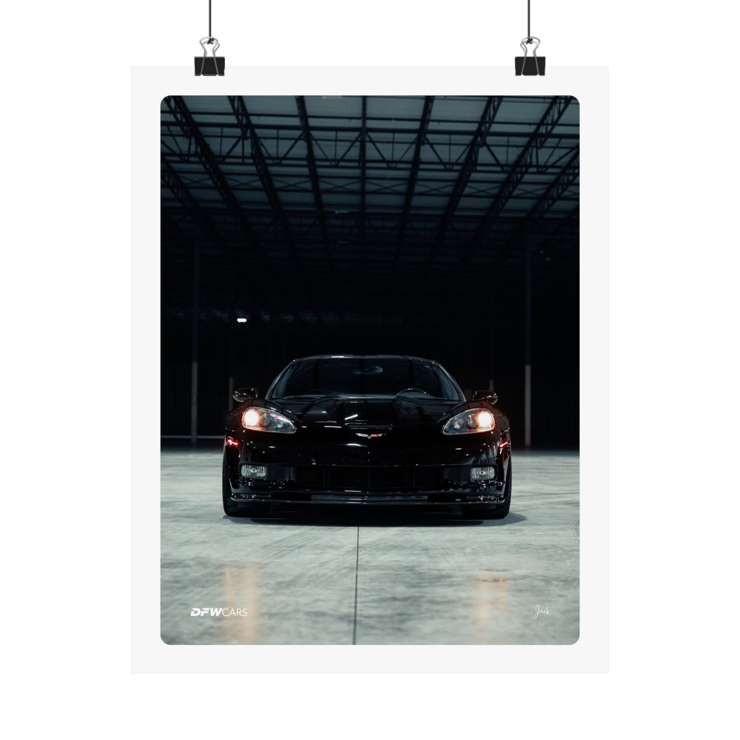 C6 Corvette Black ZR1 Poster