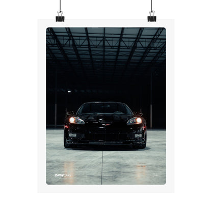 C6 Corvette Black ZR1 Poster