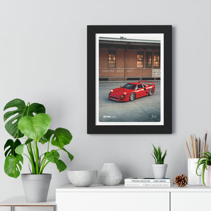 Ferrari F40 Framed Poster