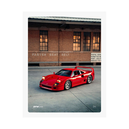 Ferrari F40 Poster