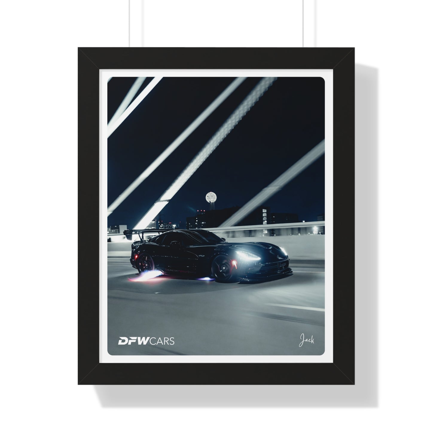 Quiet Racing's Calvo Viper Framed Poster