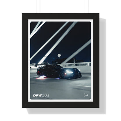 Quiet Racing's Calvo Viper Framed Poster