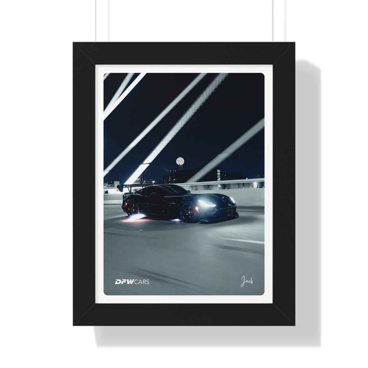 Quiet Racing's Calvo Viper Framed Poster