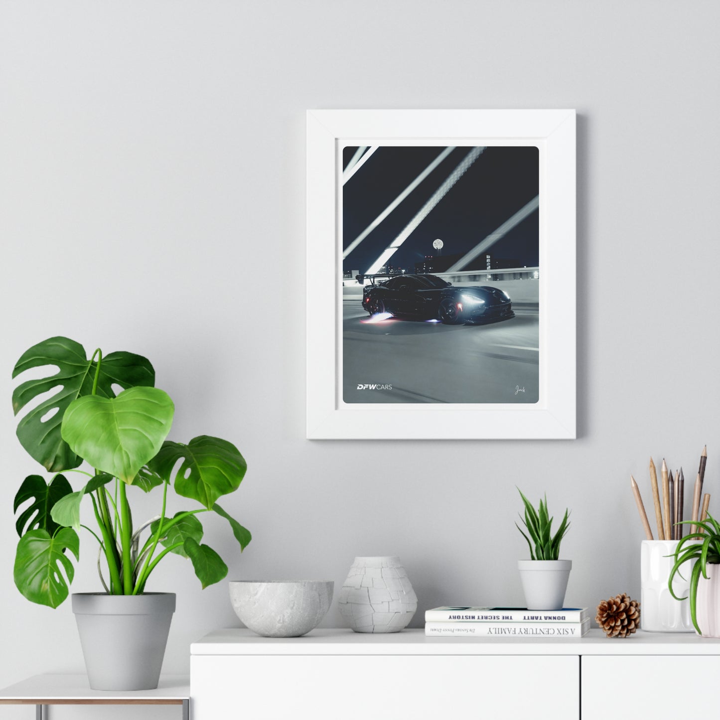 Quiet Racing's Calvo Viper Framed Poster