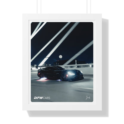 Quiet Racing's Calvo Viper Framed Poster