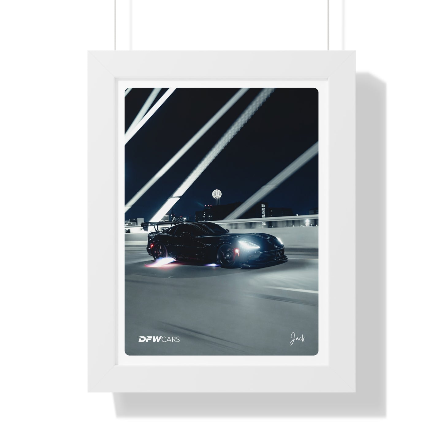 Quiet Racing's Calvo Viper Framed Poster