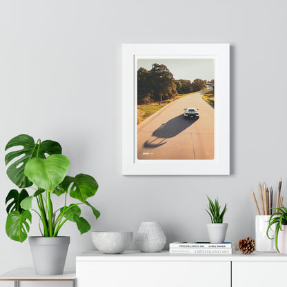 Lamborghini Huracan Sunrise Drive Framed Poster