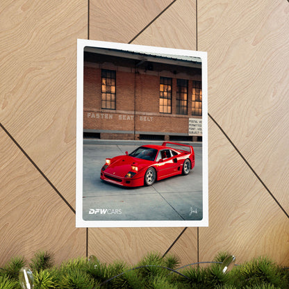 Ferrari F40 Poster