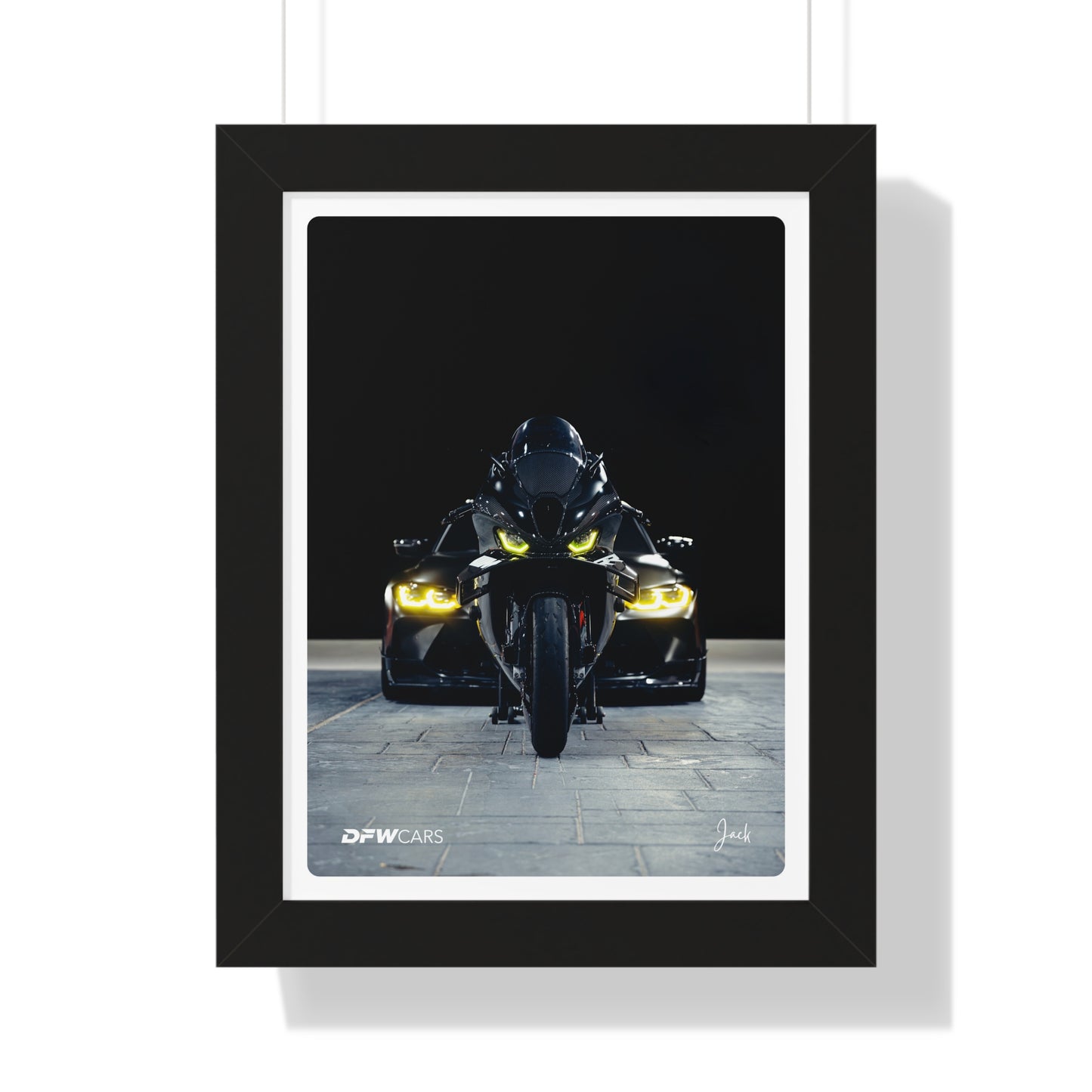 BMW M1000RR x G80 M3 Framed Poster