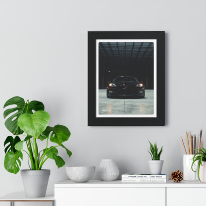 C6 Corvette ZR1 Black Framed Poster