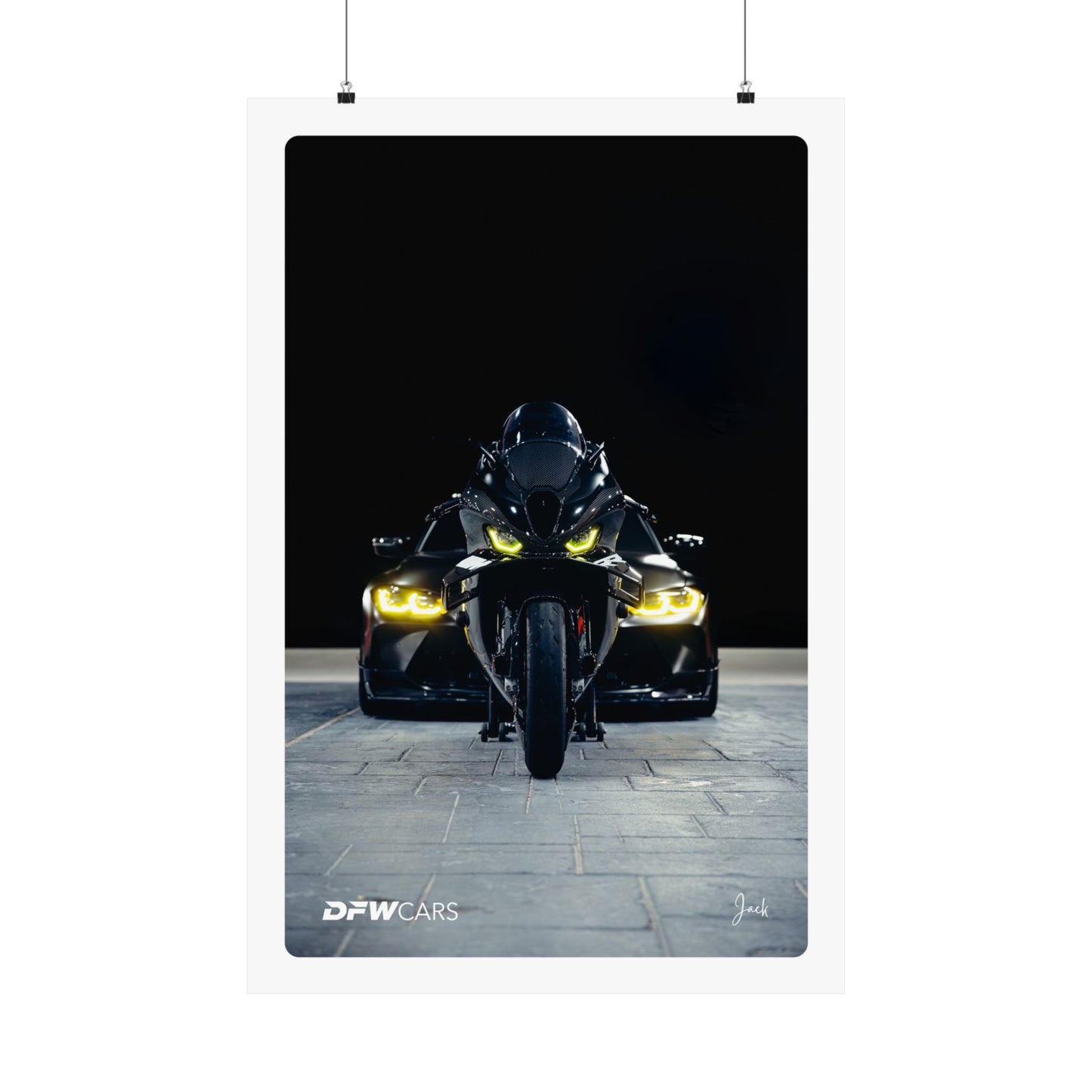 BMW M1000RR x G80 M3 Poster