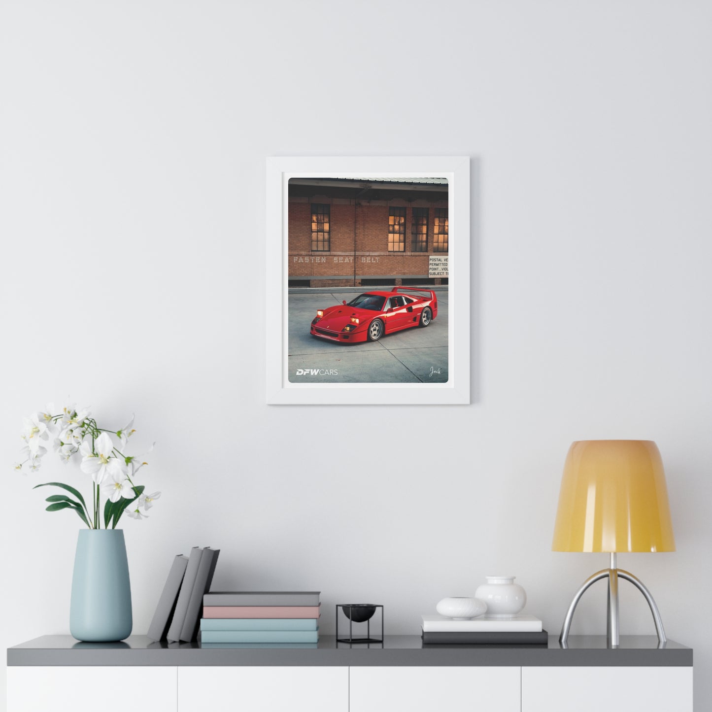 Ferrari F40 Framed Poster