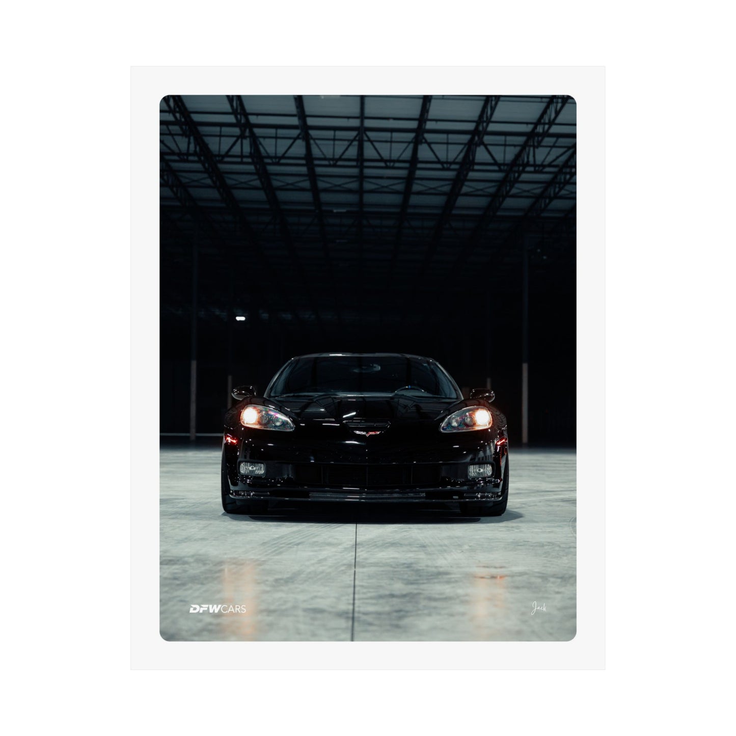 C6 Corvette Black ZR1 Poster
