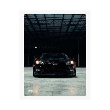 C6 Corvette Black ZR1 Poster