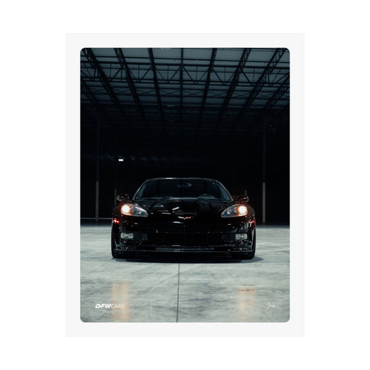 C6 Corvette Black ZR1 Poster