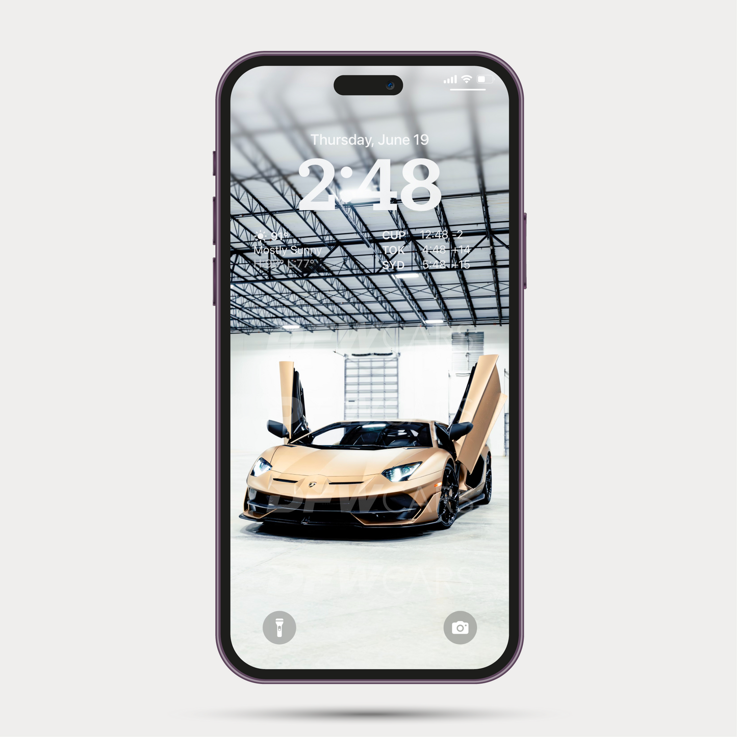 Aventador SVJ Phone Wallpaper Digital Download