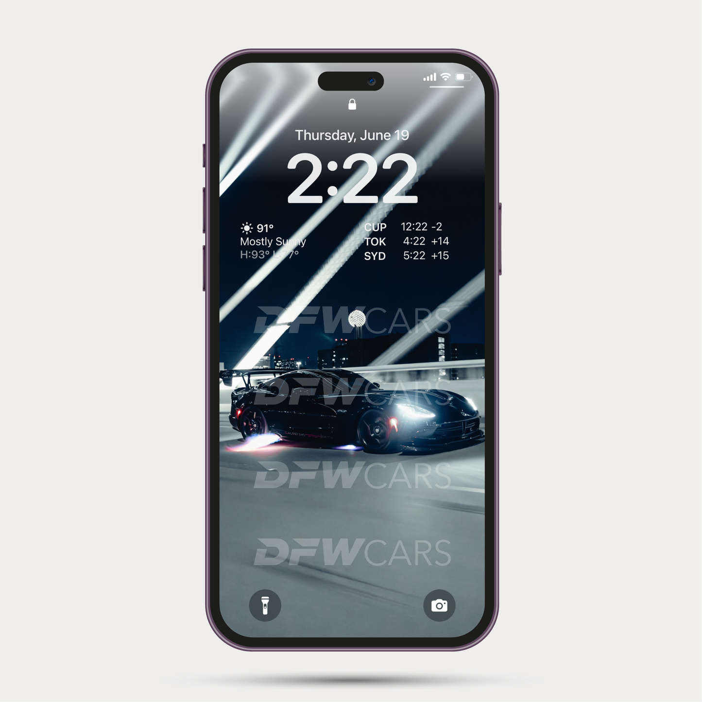 Quiet Racing Viper Phone Wallpaper Digital Download